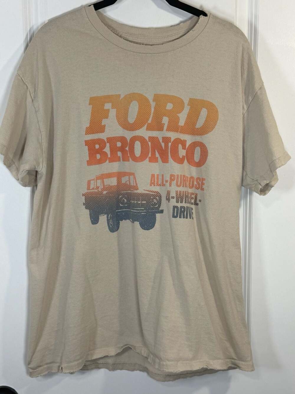 Junk Food Clothing Ford Bronco All-Purpose 4-Wheel Drive Vintage Tee Size M